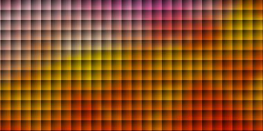 Açık mavi, kare şeklinde sarı vektör deseni. Renkli dikdörtgenlerle soyut gradyan çizimi. İş tanıtımınız için tasarım.