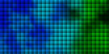 Açık mavi, çizgileri ve dikdörtgenleri olan yeşil vektör düzeni. Soyut arkaplanda renkli gradyan olan dikdörtgenler. İş tanıtımınız için tasarım.