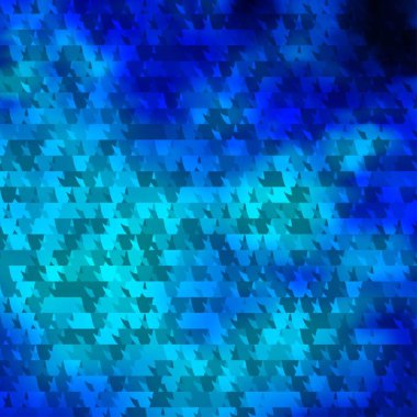 Çokgen biçimli hafif BLUE vektör deseni. Soyut üçgenli dekoratif tasarım. Terfileriniz için tasarım.