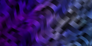 Açık mavi, kıvrımlı kırmızı vektör arkaplan. Eğimli renkli geometrik örnekler var. Reklamlar ve reklamlar için desen.