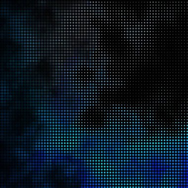 Noktalı hafif Mavili vektör arkaplanı. Basit gradyan arkaplandaki soyut renkli diskler. İş ilanları için şablon.