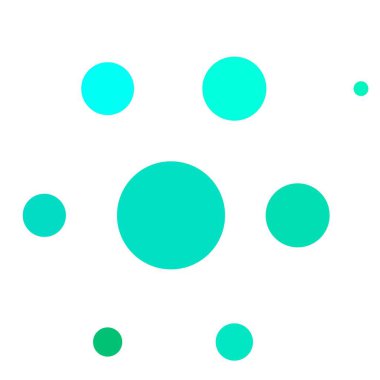 Çember şekilli açık yeşil vektör düzeni. Parlak renkli ve soyut küreler içeren bir resim. Bir marka kitabı için yeni şablon.