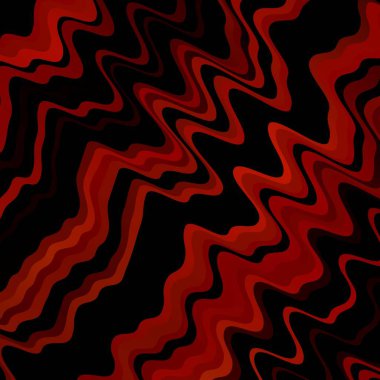 Dairesel yay ile koyu kırmızı vektör düzeni. Rengarenk çizgileri ve şekilleri olan parlak bir örnek. Cep telefonları için şablon.