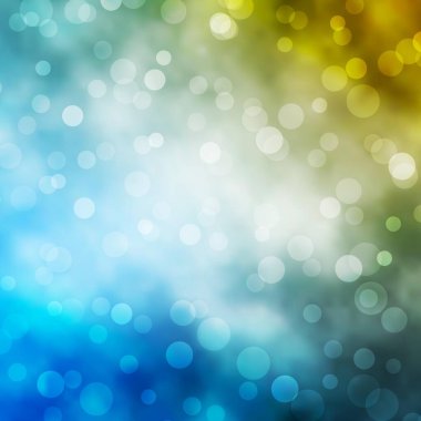 Açık mavi, daire şekilli sarı vektör düzeni. Renkli çember şekilli modern soyut illüstrasyon. Web siteleri için desen.