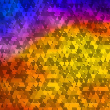 Açık mavi, üçgenli kırmızı vektör arkaplan. Soyut üçgenli dekoratif tasarım. İniş sayfaları için şablon.