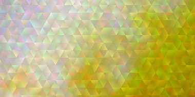 Üçgenli Light Orange vektör arkaplanı. Soyut arkaplanda renkli eğimli üçgenler. Terfileriniz için tasarım.