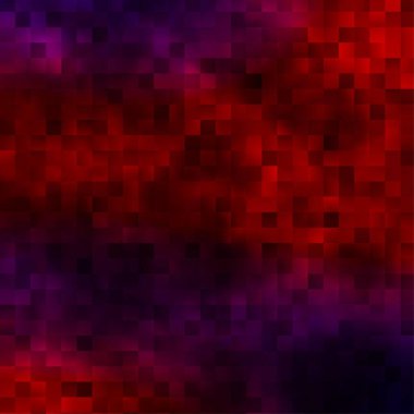 Koyu mavi, dikdörtgenli kırmızı vektör şablonu. Soyut tarzda dikdörtgenleri olan modern tasarım. İş broşürleri, broşürler için desen