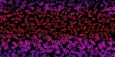 Koyu Mor, gizemli sembollü pembe vektör arkaplan. Sihirli ruhani güç işaretleri olan bir ilüzyon. Okült tasarımın için basit bir temel.