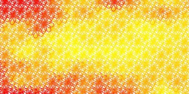 Açık sarı çizgili vektör şablonu. Eğimli renkli geometrik örnekler var. Web siteleri, iniş sayfaları için desen.
