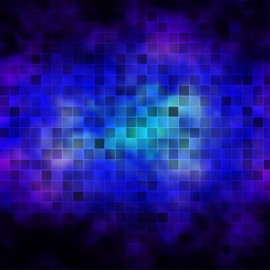 Koyu pembe, dikdörtgenli mavi vektör arkaplan. Gradyan dikdörtgenleri olan bir resim. İş broşürleri, broşürler için desen