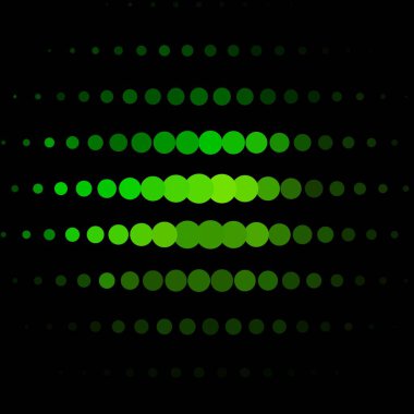 Daireli koyu yeşil vektör şablonu. Basit gradyan arkaplandaki soyut renkli diskler. Bir marka kitabı için yeni şablon.
