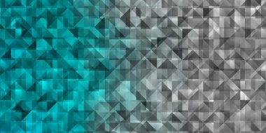 Çizgiler ve üçgenlerle ışık Mavisi vektör düzeni. Renkli üçgenlerin olduğu bir resim. Terfileriniz için tasarım.