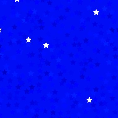 Küçük ve büyük yıldızlı hafif BLUE vektör arka planı. Küçük ve büyük yıldızlı parlak renkli bir illüstrasyon. Web siteleri, iniş sayfaları için desen.