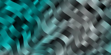 Açık mavi, çizgili yeşil vektör deseni. Yaylı basit bir şekilde gradyan çizimi. Reklamınız, posteriniz, afişiniz için en iyi tasarım.