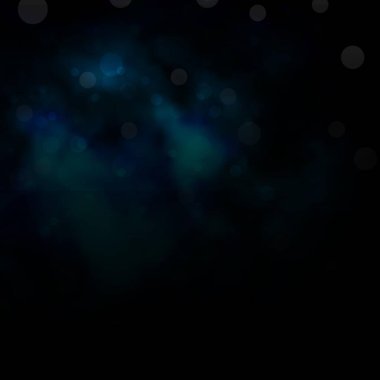 Daire şekilli koyu mavi vektör düzeni. Renkli damlaları olan soyut parlak bir illüstrasyon. Reklamlarınız için tasarım.