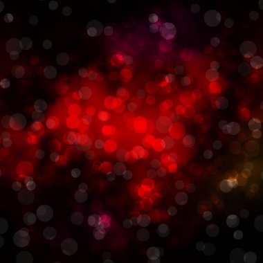 Disklerle koyu renkli vektör dokusu. Basit gradyan arkaplandaki soyut renkli diskler. Duvar kağıtları, perdeler için desen.