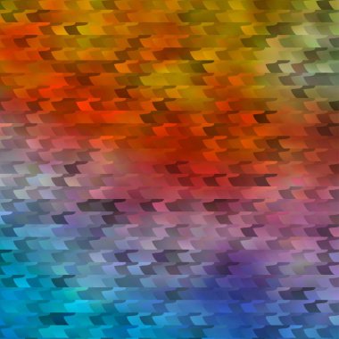 Açık mavi, dikdörtgen biçiminde sarı vektör dokusu. Renkli dikdörtgenlerle soyut gradyan çizimi. İniş sayfası için modern şablon.