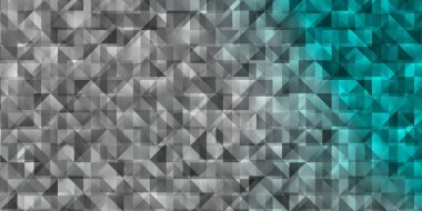 Açık mavi, üçgen şekilli yeşil vektör dokusu. Renkli üçgenlerin olduğu bir resim. İniş sayfaları için şablon.