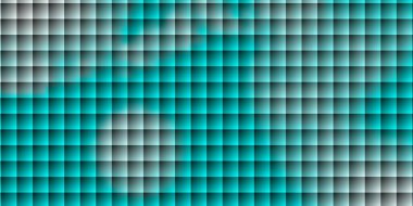 Açık mavi, kare şeklinde yeşil vektör deseni. Soyut arkaplanda renkli gradyan olan dikdörtgenler. Reklamlar ve reklamlar için desen.