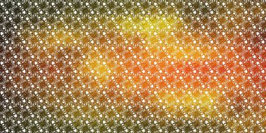 Açık yeşil, kıvrımlı sarı vektör deseni. Eğimli renkli geometrik örnekler var. Reklamlar ve reklamlar için desen.