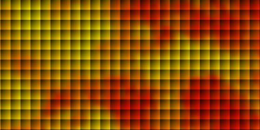 Açık Turuncu vektör deseni kare biçiminde. Gradyan dikdörtgenleri ve kareleri olan renkli çizimler. Cep telefonları için şablon.