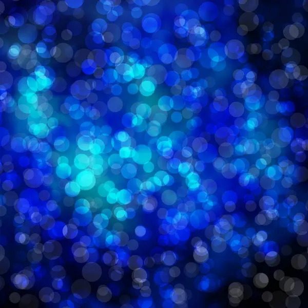Luz Azul Fundo Vetorial Com Bolhas Discos Coloridos Abstratos Sobre — Vetor de Stock