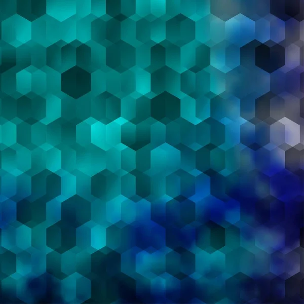 Hellrosa Blaues Vektormuster Mit Bunten Sechsecken Illustration Mit Einer Reihe — Stockvektor