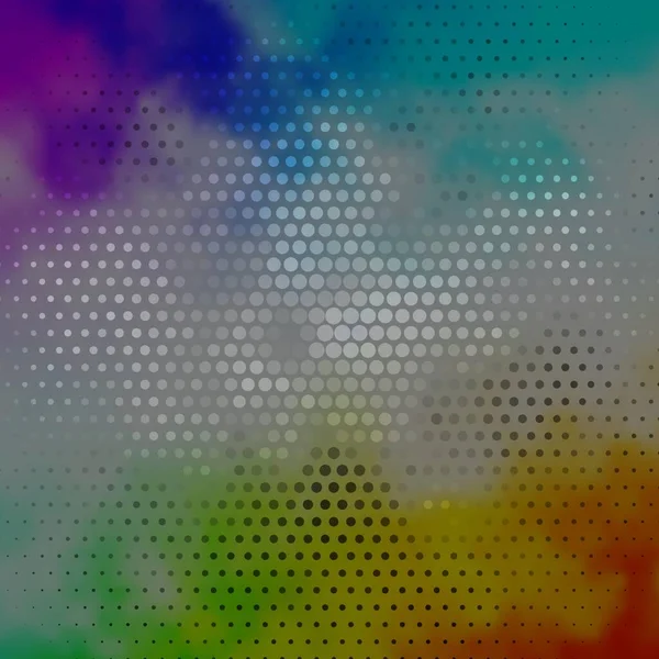 Fond Vectoriel Multicolore Clair Avec Bulles Conception Décorative Abstraite Style — Image vectorielle
