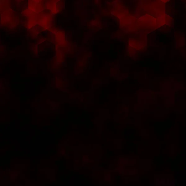 Texture Vectorielle Rouge Foncé Avec Hexagones Colorés Illustration Avec Ensemble — Image vectorielle