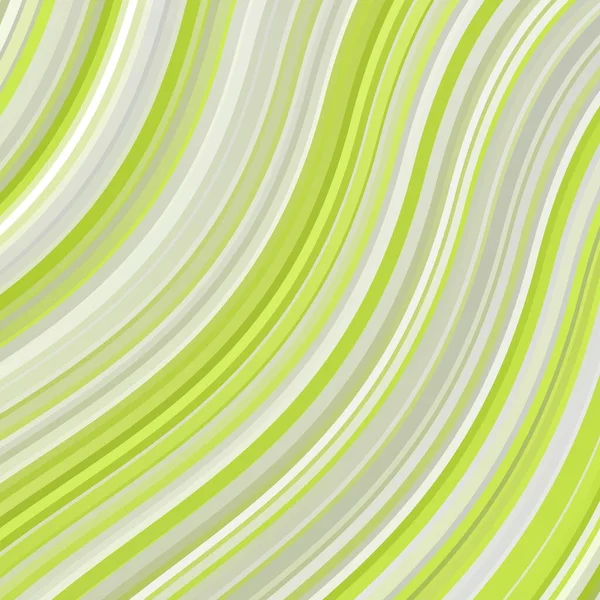 ライトグリーン 円弧付きイエローベクトルテクスチャ 曲線で構成されるカラフルなイラスト 広告のパターン — ストックベクタ