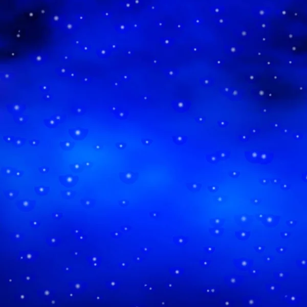 Fundo Vetorial Azul Escuro Com Estrelas Coloridas Projeto Decorativo Blur — Vetor de Stock