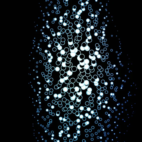 Textura Vectorial Azul Oscuro Con Círculos Discos Coloridos Abstractos Sobre — Vector de stock