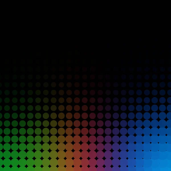 Темний Багатобарвний Векторний Макет Формами Кола Сучасна Абстрактна Ілюстрація Різнокольоровими — стоковий вектор
