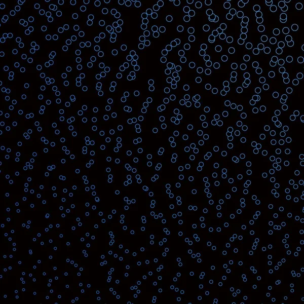 Padrão Vetorial Azul Escuro Com Esferas Design Decorativo Abstrato Estilo —  Vetores de Stock