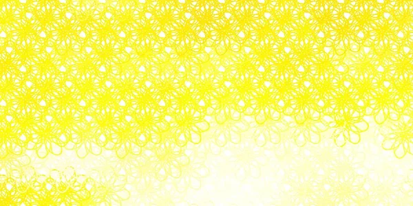 Modèle Vectoriel Jaune Clair Avec Lignes Illustration Dans Style Abstrait — Image vectorielle