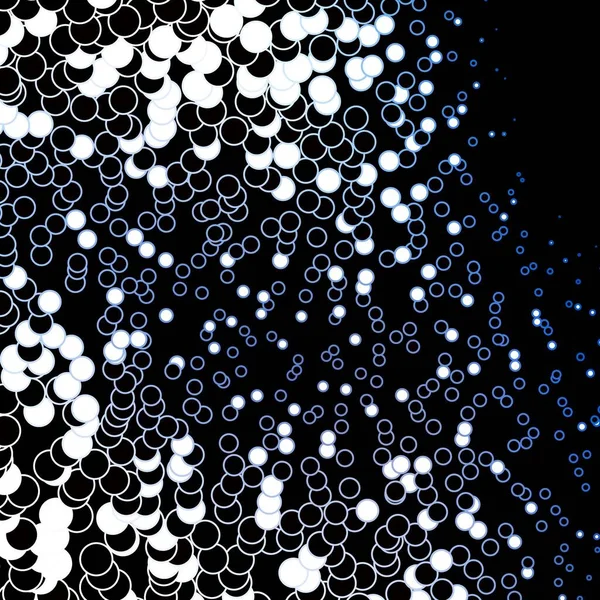 Textura Vectorial Azul Oscuro Con Círculos Ilustración Con Conjunto Brillantes — Vector de stock