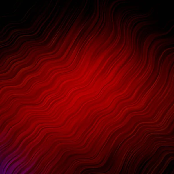 Fondo Vectorial Rojo Oscuro Con Curvas Ilustración Abstracta Con Líneas — Vector de stock