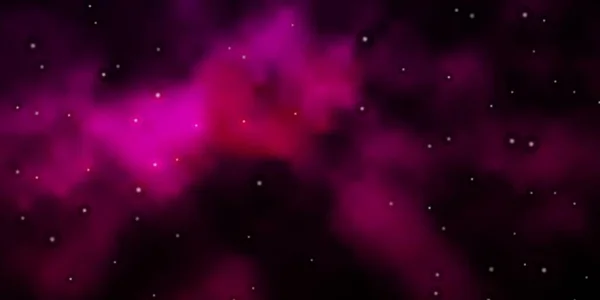 Plantilla Vectorial Dark Pink Con Estrellas Neón Ilustración Colorida Brillante — Archivo Imágenes Vectoriales