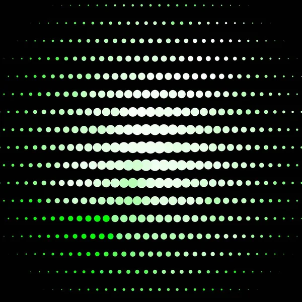 Dunkelgrünes Vektormuster Mit Kugeln Illustration Mit Einer Reihe Leuchtender Farbenfroher — Stockvektor
