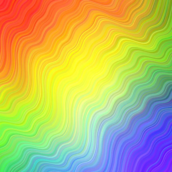 Fond Vectoriel Multicolore Clair Avec Lignes Courbées Illustration Géométrique Dans — Image vectorielle