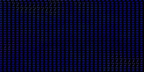 Темно Синий Векторный Узор Магическими Элементами Красочная Винтажная Иллюстрация Градиентной — стоковый вектор
