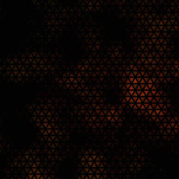 ダークオレンジのベクトル背景と多角形のスタイル カラフルな三角形のセットでイラスト 小冊子やチラシの模様 — ストックベクタ