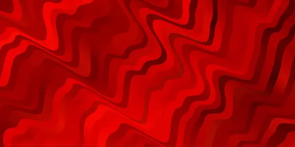 Fond Vectoriel Rouge Clair Avec Des Lignes Brillantes Illustration Colorée — Image vectorielle