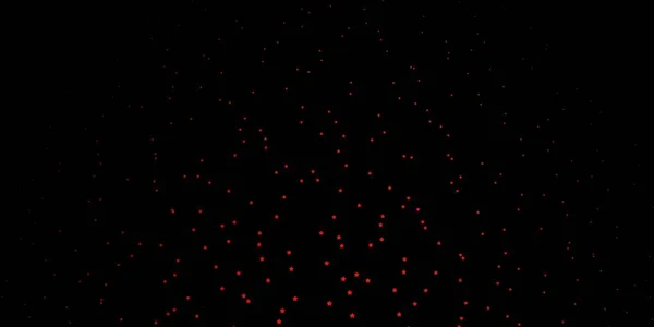 深橙色矢量背景 星色斑斓 现代几何抽象的星图 新年广告 小册子的模式 — 图库矢量图片