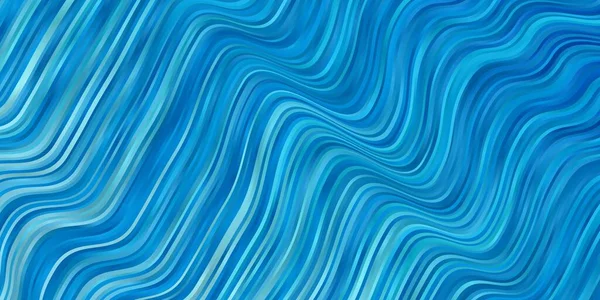 Heller Blauer Vektorhintergrund Mit Bögen Bunte Illustration Mit Geschwungenen Linien — Stockvektor