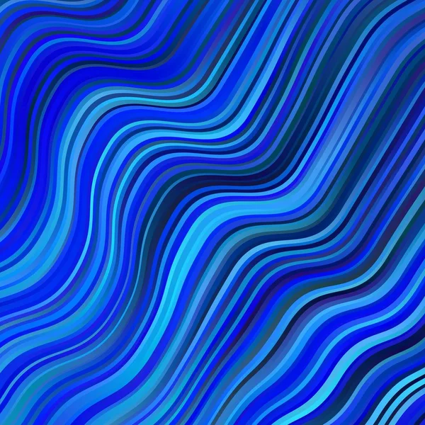 ライトブルーのベクトルテンプレートに心配の線 曲線で抽象的なスタイルでカラフルなイラスト あなたのプロモーションのためのスマートデザイン — ストックベクタ