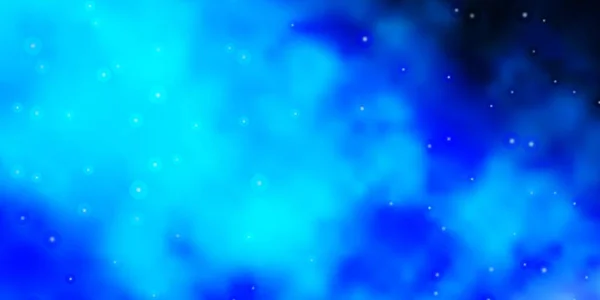 Patrón Vectorial Azul Oscuro Con Estrellas Abstractas Ilustración Colorida Estilo — Archivo Imágenes Vectoriales