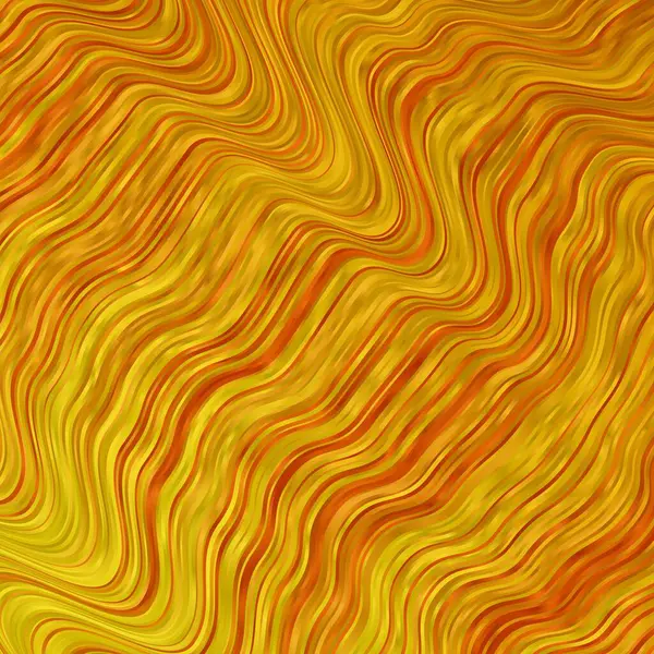 Heller Orangefarbener Vektorhintergrund Mit Gebogenen Linien Bunte Illustration Die Aus — Stockvektor