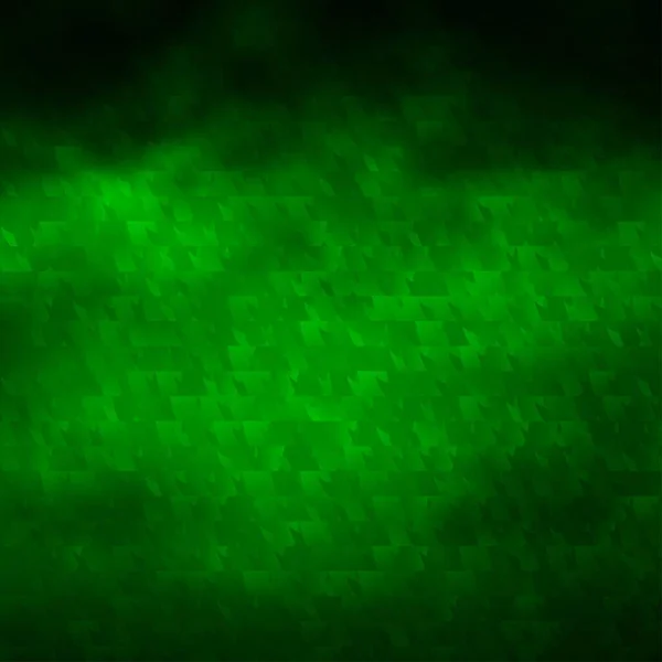 Dark Green Wektor Tekstury Stylu Trójkątnym Trójkąty Abstrakcyjnym Tle Kolorowym — Wektor stockowy