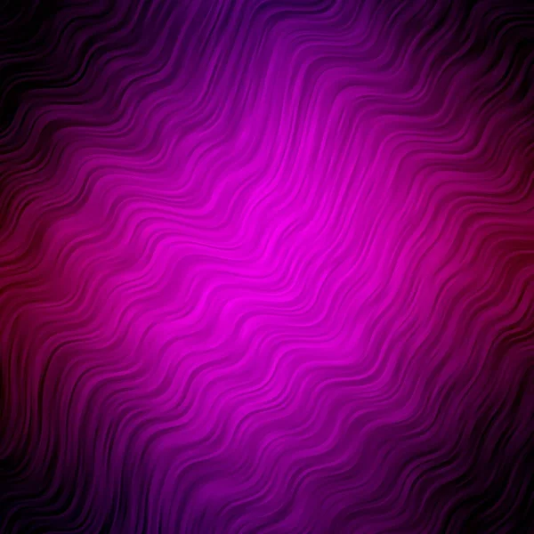 Modèle Vectoriel Violet Foncé Avec Des Lignes Rondes Illustration Colorée — Image vectorielle